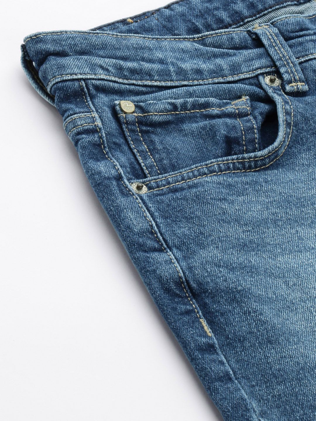 SPYKAR Men Slim Fit Low-Rise Heavy Fade Stretchable Jeans