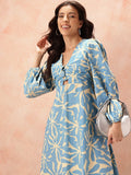 all about you Floral Print Pure Cotton A-Line Midi Dress
