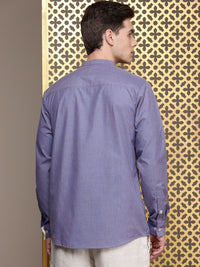 House of Pataudi Band Collar Rozana Kurta