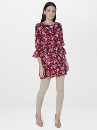 AND Maroon Printed Tunic