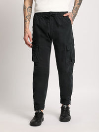 THE BEAR HOUSE Men Mid-Rise Regular Fit Cargos Trousers