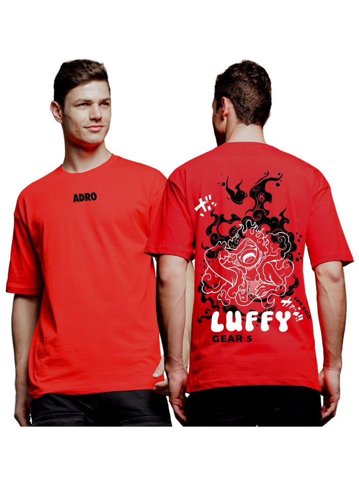 ADRO Men Printed V-Neck T-shirt