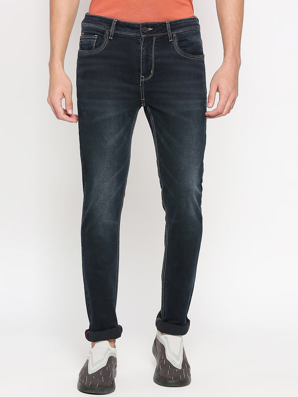 Being Human Men Slim Fit Mid-Rise Light Fade Clean Look Stretchable Jeans