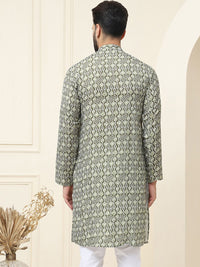 SOJANYA Ethnic Motifs Printed Pure Cotton Straight Kurta
