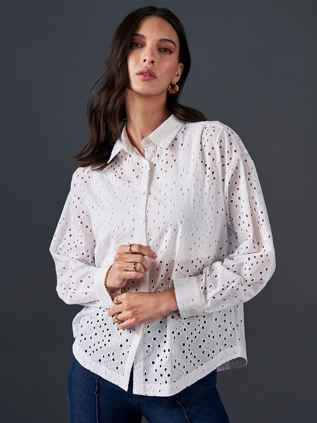 AND Cotton Shirt Style Top