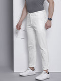 The Indian Garage Co Men Solid Slim Fit Chinos Trousers