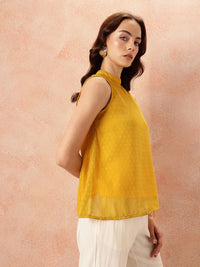 all about you Dobby Textured Sleeveless Top