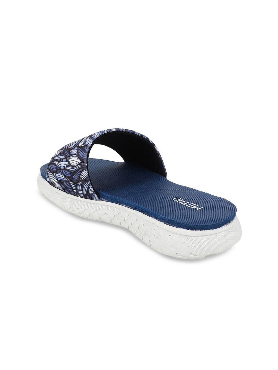 Metro Printed Open Toe Flats