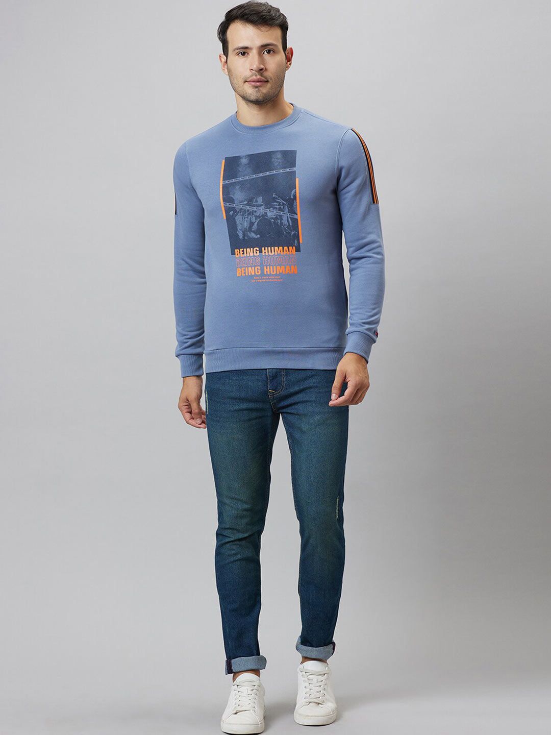 Being Human Graphic Printed Long Sleeves Pullover