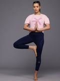 HRX by Hrithik Roshan Printed Cut Out Back Yoga T-shirt