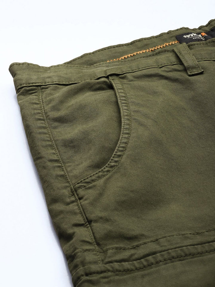 SPYKAR Men Regular Fit Cargos Trousers