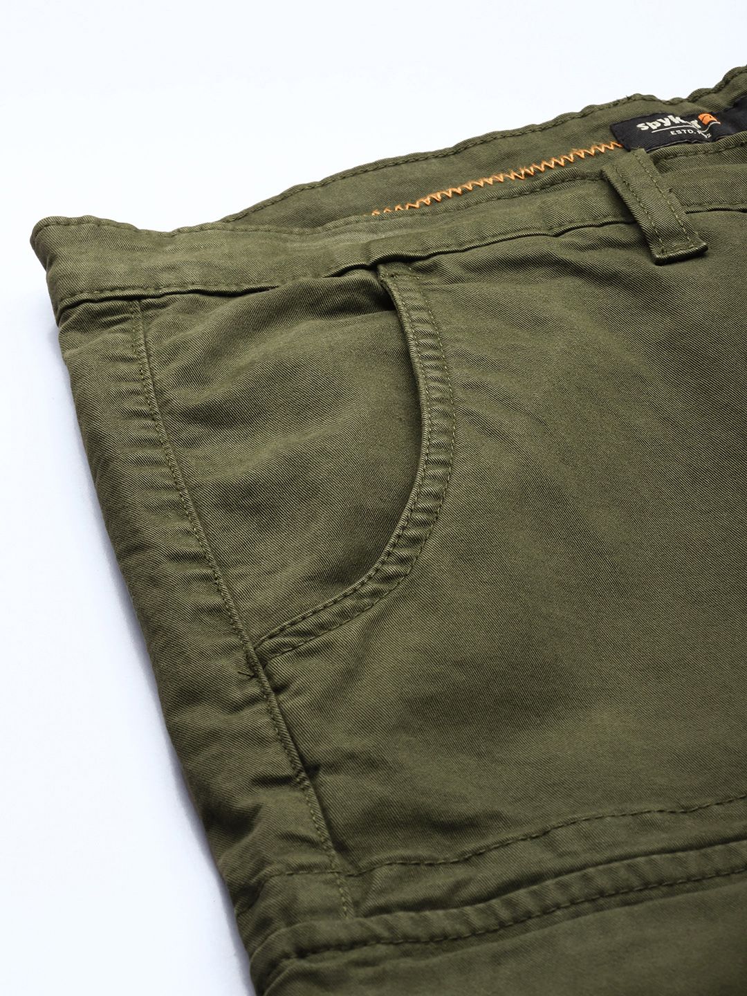 SPYKAR Men Regular Fit Cargos Trousers