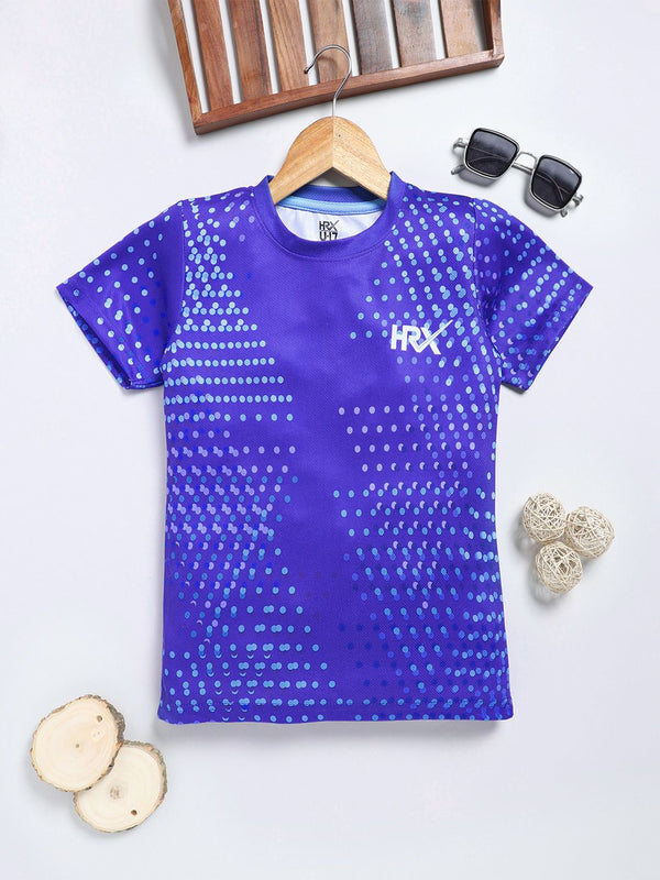 HRX by Hrithik Roshan Boys Geometric Printed T-shirt
