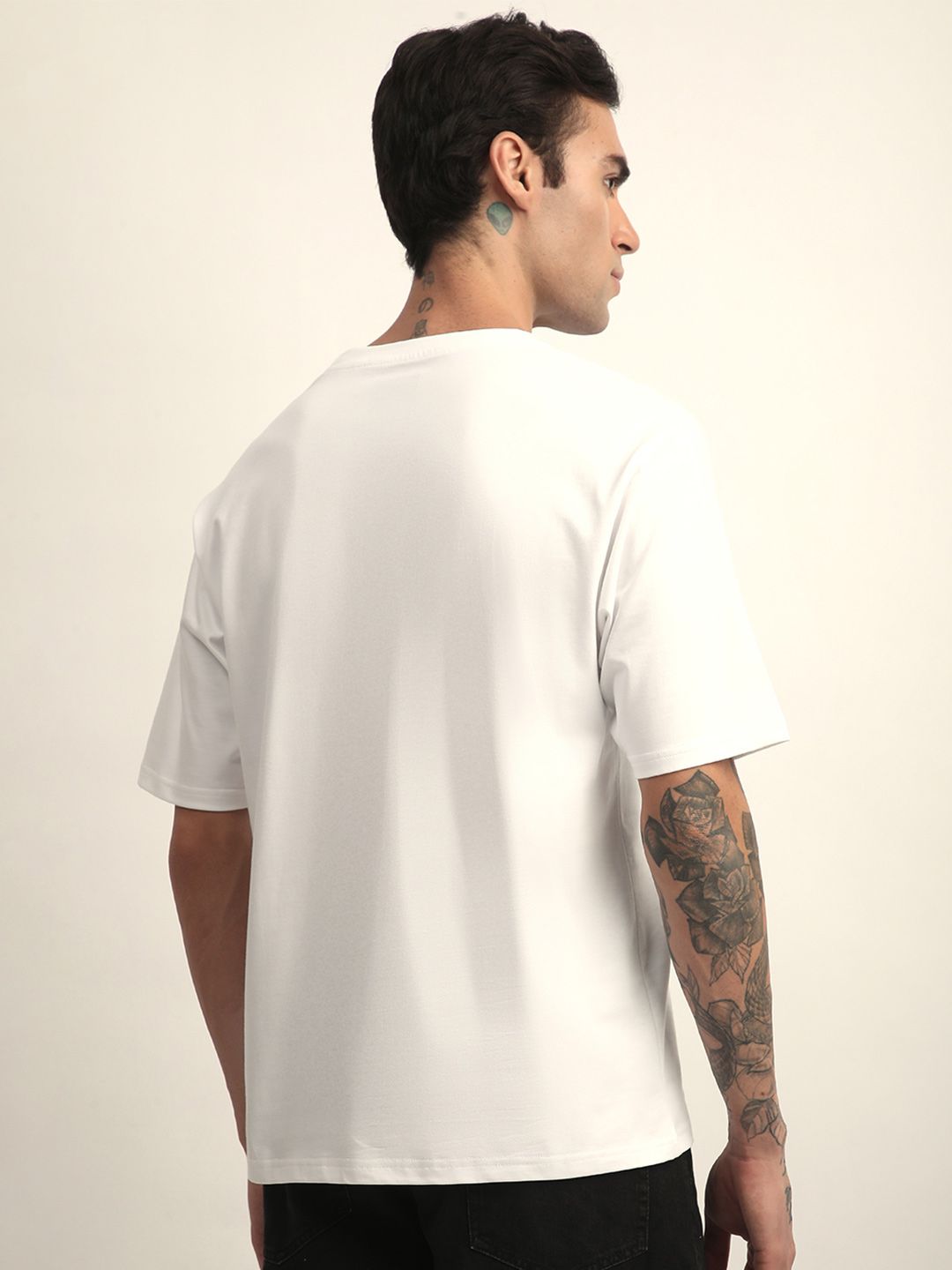 Difference Of Opinion Men Short Sleeve Oversized Crew Neck Printed Tshirt