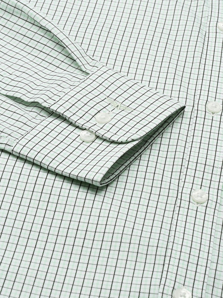 Park Avenue Men Slim Fit Tartan Checks Opaque Pure Cotton Formal Shirt