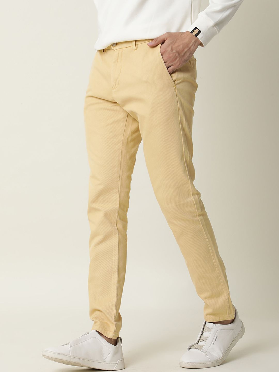 RARE RABBIT Men Scotch Mid-Rise Slim Fit Trouser