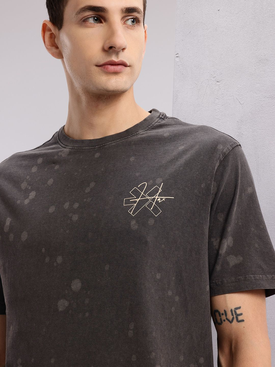 HRX by Hrithik Roshan Washed Effect Pure Cotton T-shirt