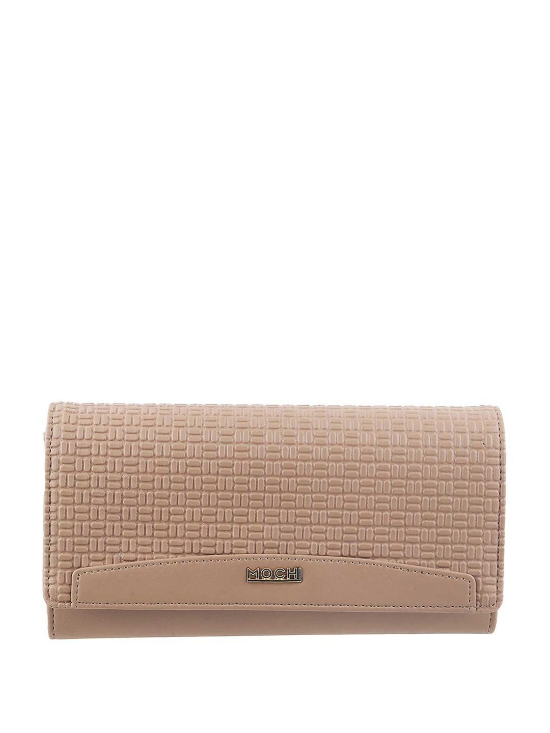 Mochi Beige Textured Wallet