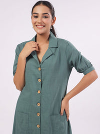 SANSKRUTIHOMES Women Lapel Collar Night suit