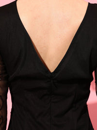 STREET 9 Black Net Sheath Dress