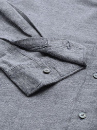 THE BEAR HOUSE Men Grey Slim Fit Casual Shirt