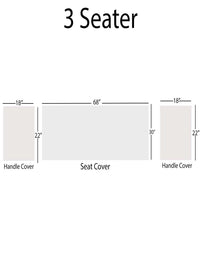 STITCHNEST Purple & Pink Self Design Jacquard 3-Seater Sofa Cover