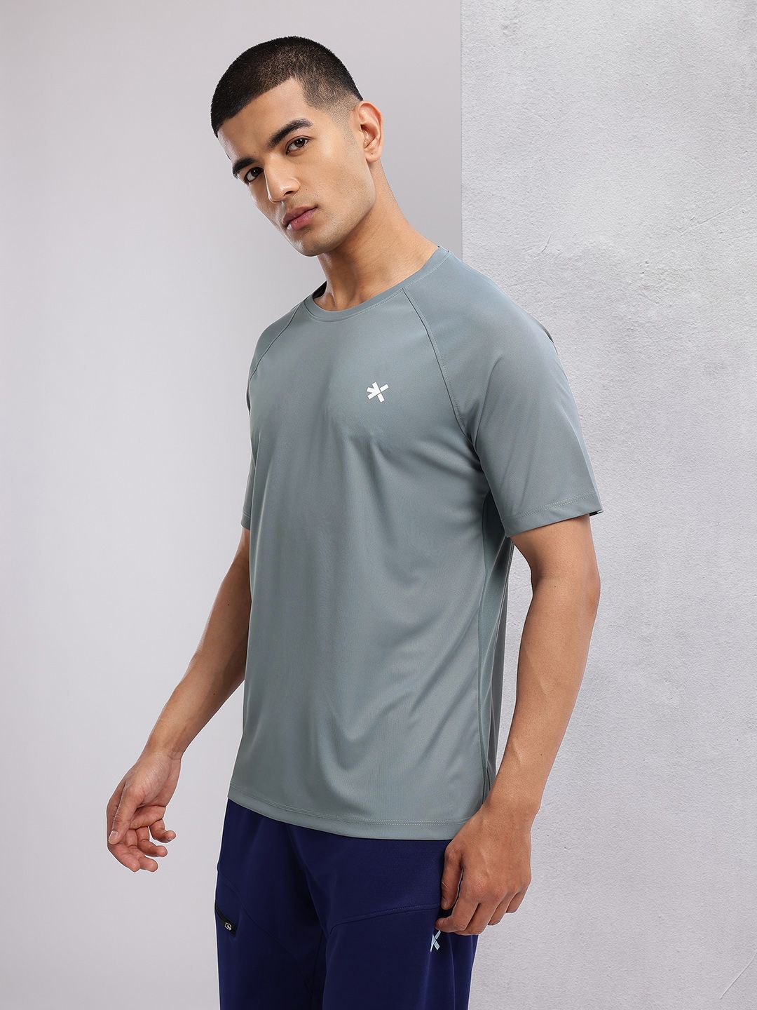 HRX by Hrithik Roshan Brand Logo Detail Raglan Sleeves Rapid-Dry Training T-shirt