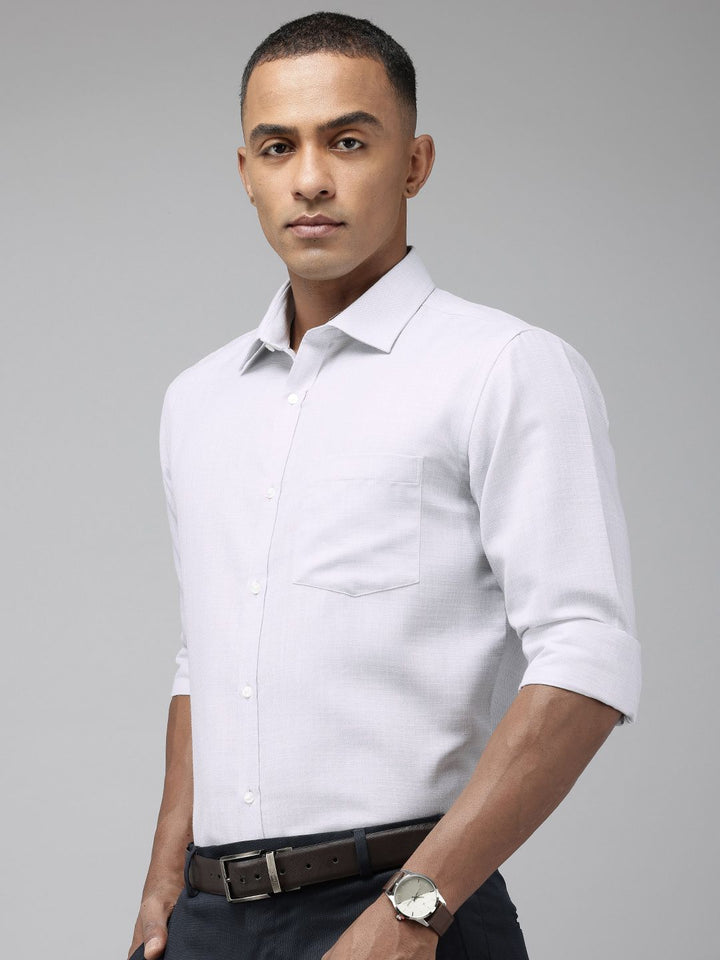 Park Avenue Slim Fit Self Design Opaque Formal Shirt