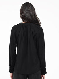RAREISM Kella V-Neck Cuffed Sleeves Regular Top