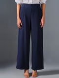 AND Women Mid Rise Flared Parallel Trousers
