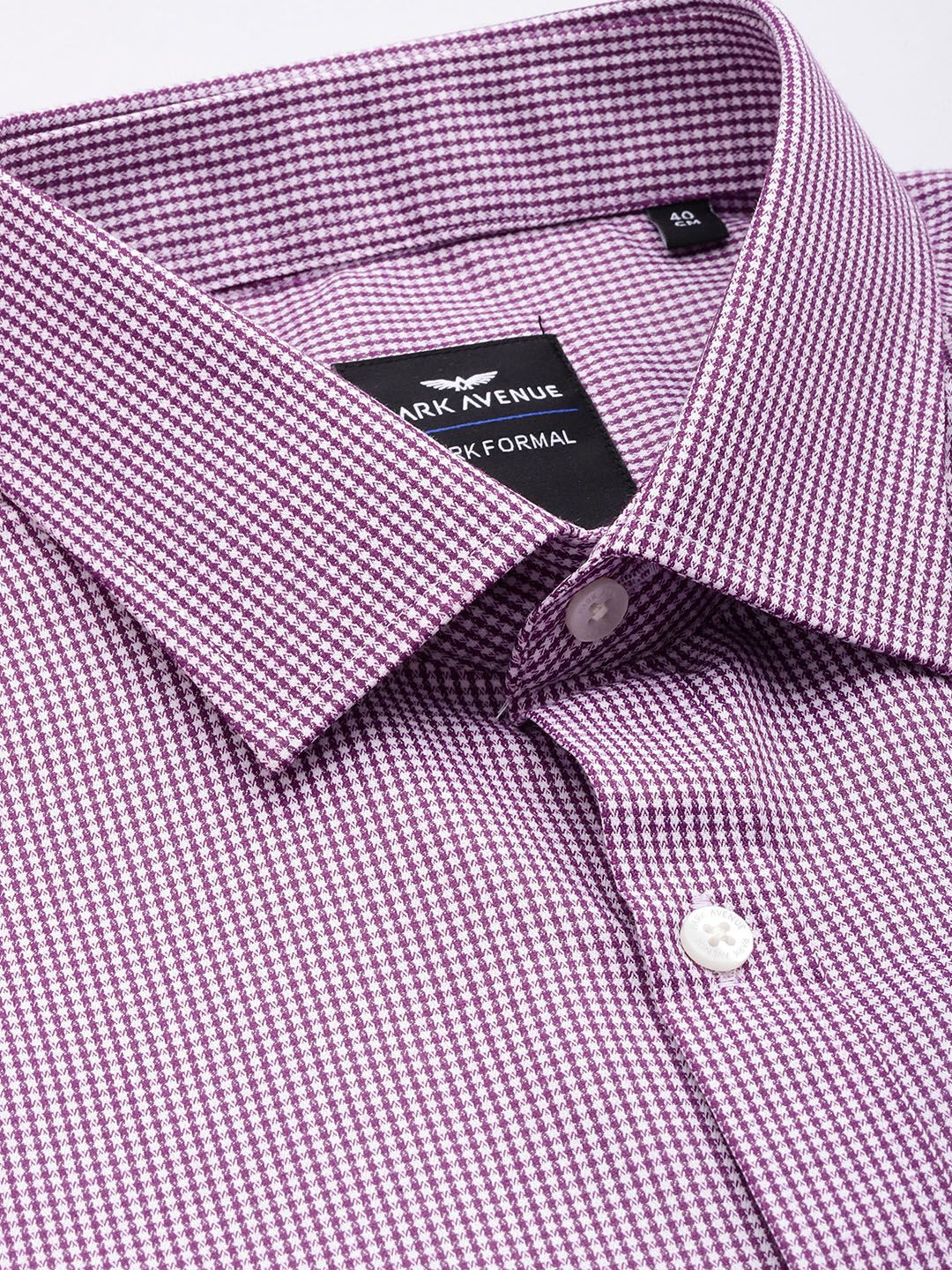 Park Avenue Slim Fit Micro Checks Formal Shirt