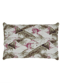 Story@home Brown & Pink Abstract Microfiber 180 TC Single Bedsheet With 1 Pillow Cover