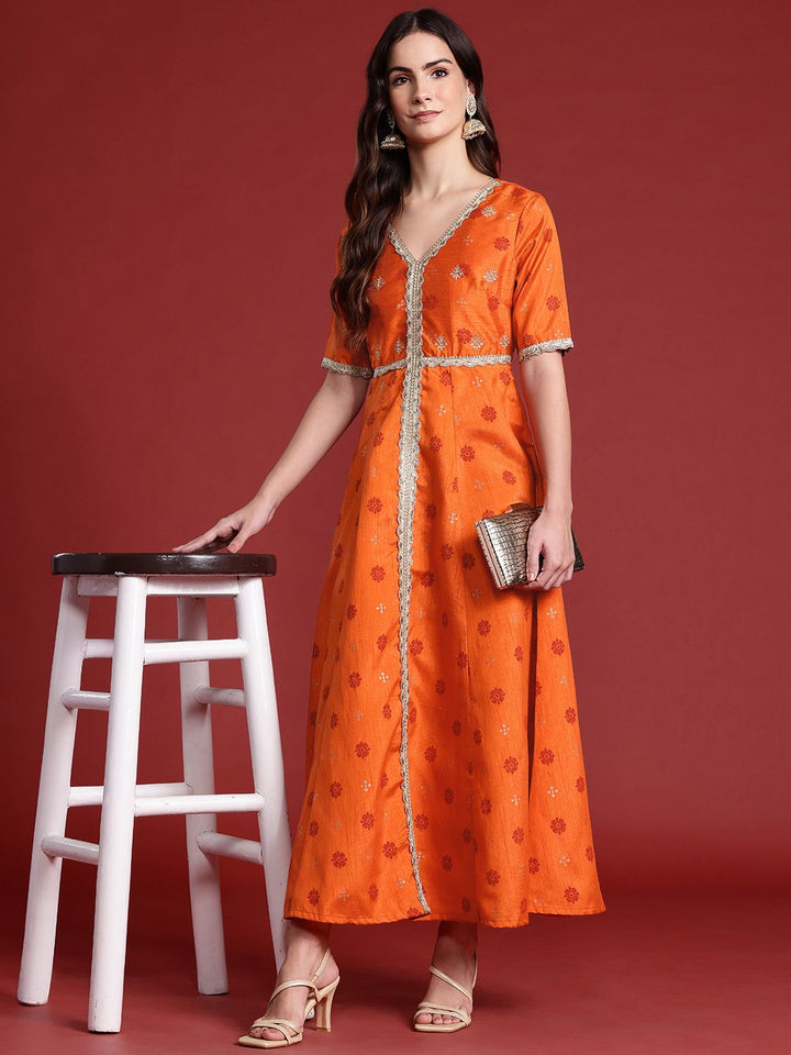 all about you Zari Detail A-line Maxi Dress