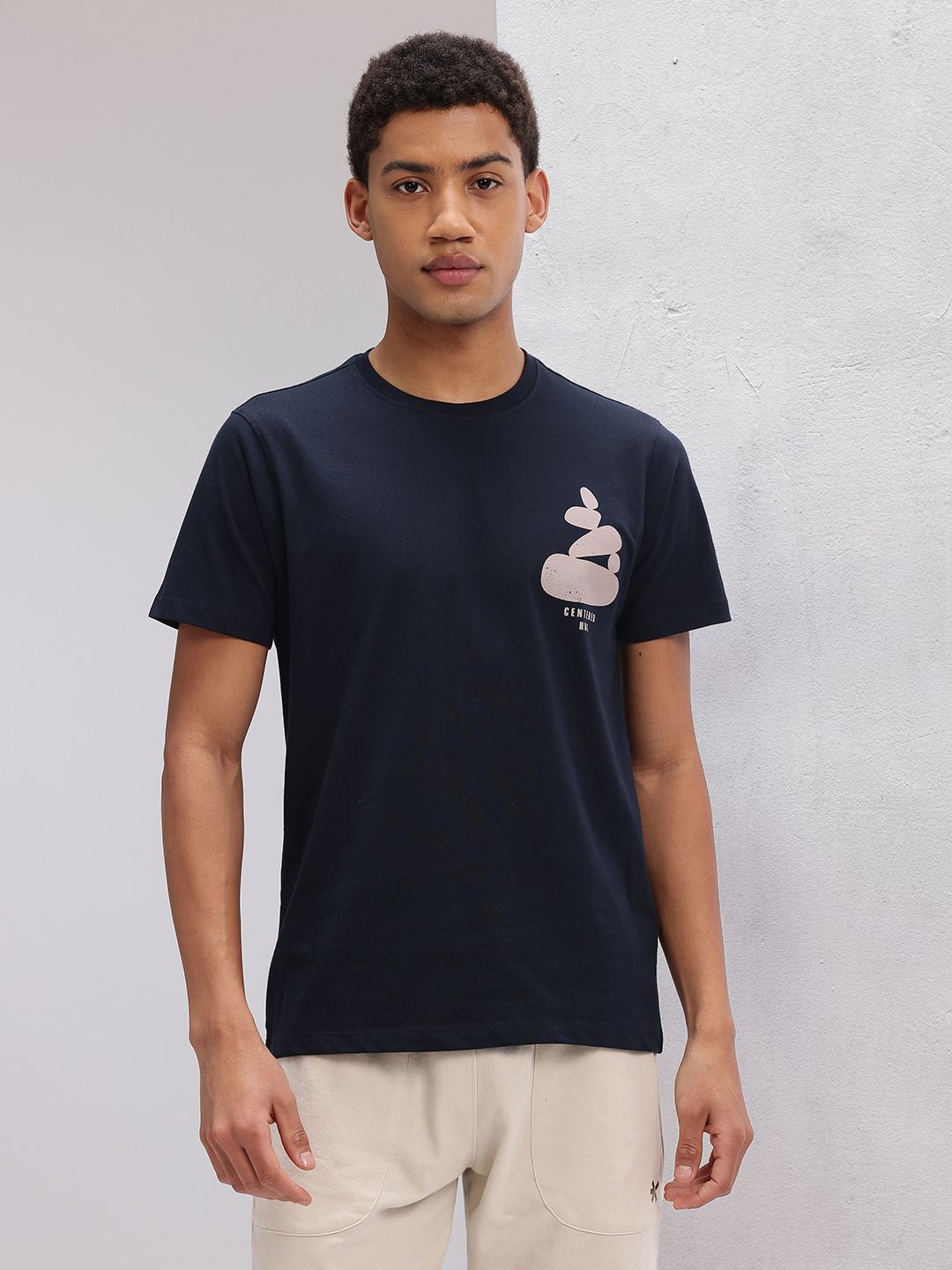 HRX by Hrithik Roshan Printed Pure Cotton Yoga T-shirt