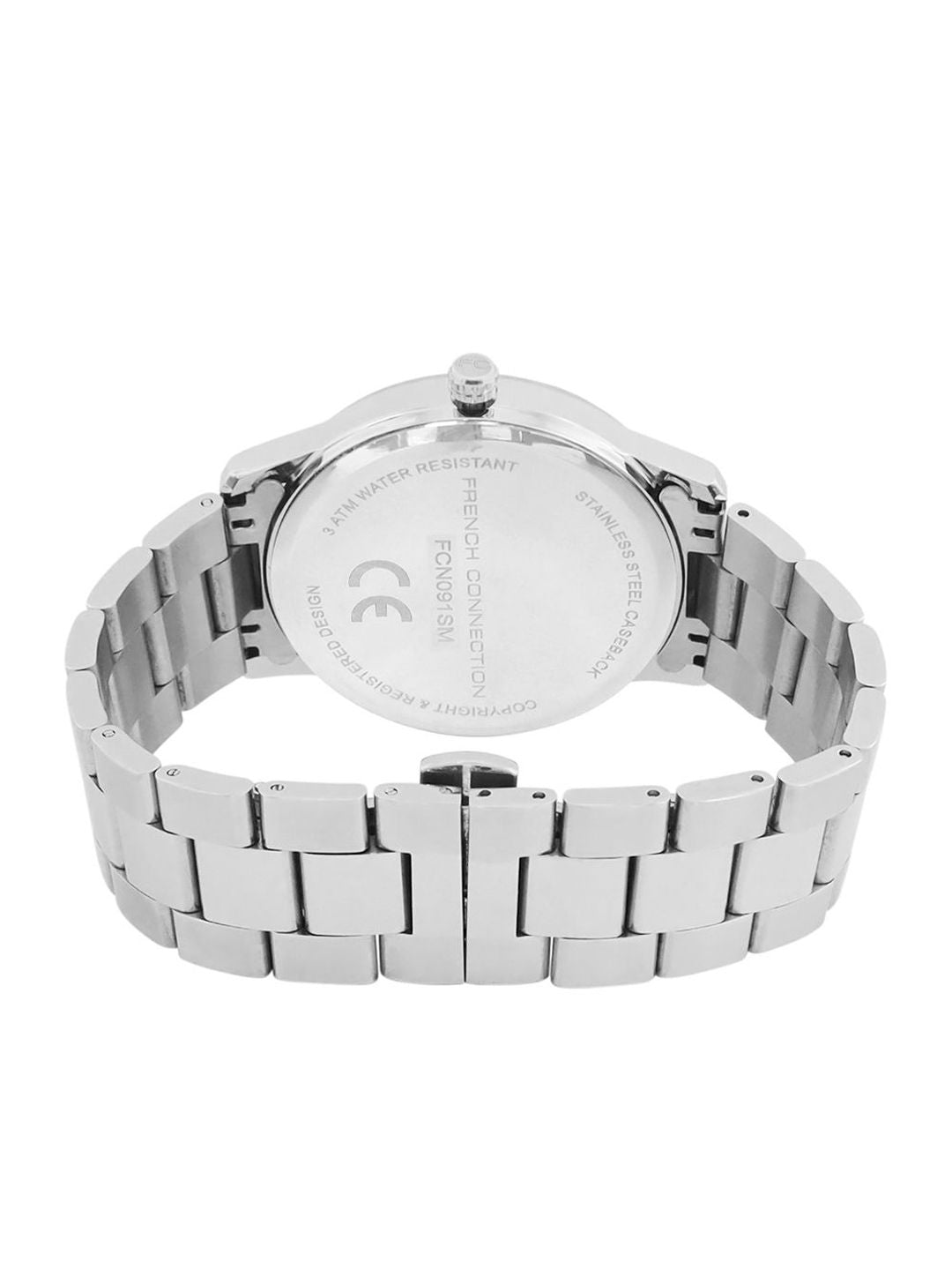 French Connection Men Dial & Stainless Steel Bracelet Style Straps Analogue Watch FCN091SM