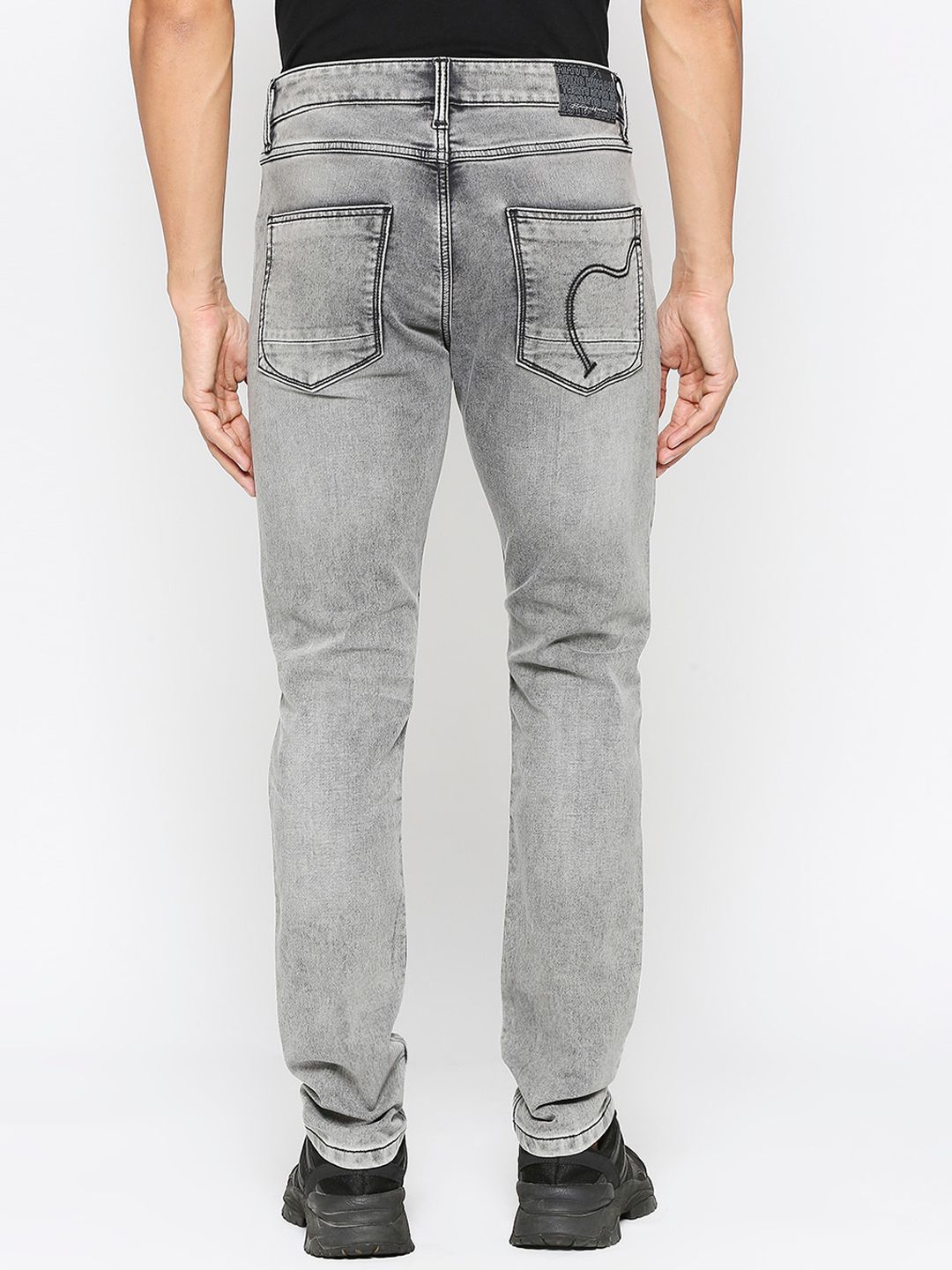Being Human Men Low Distress Heavy Fade Slim Fit Jeans