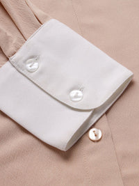 Style Quotient Nude-Coloured Smart Spread Collar Formal Shirt