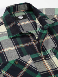 Thomas Scott Classic Buffalo Checked Twill Cotton Shirt