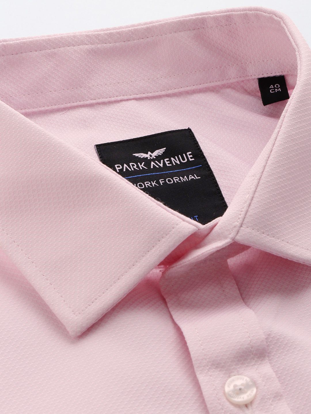 Park Avenue Self Design Slim Fit Textured Formal Shirt