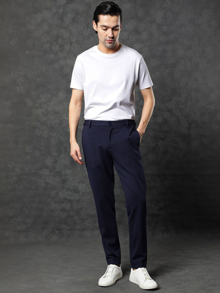 RARE RABBIT Men Gis Solid Slim Fit Cotton T-Shirt
