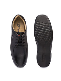 Red Chief Men Black Leather Casual Derbys