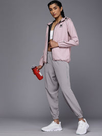 HRX by Hrithik Roshan Rapid-Dry Antimicrobial Running Hooded Sporty Jacket