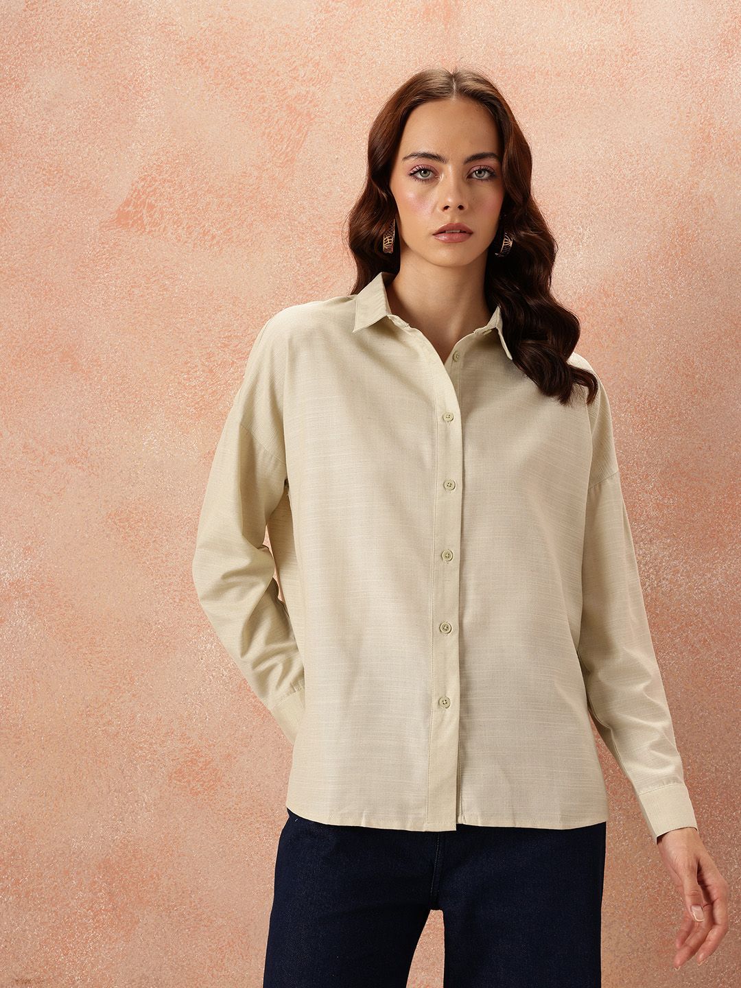 all about you Relaxed Cotton Casual Shirt