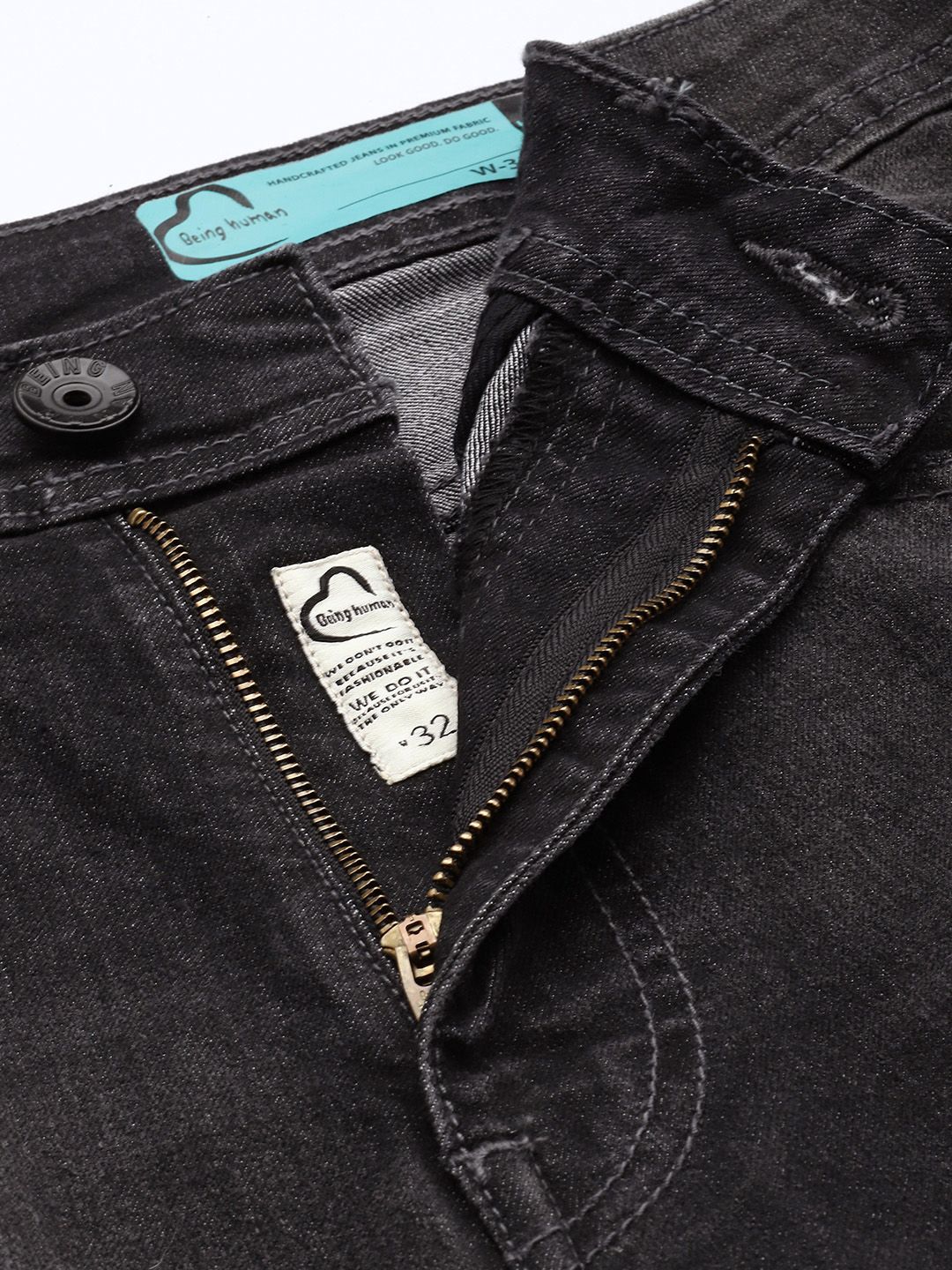 Being Human Men Bootcut Light Fade Stretchable Jeans