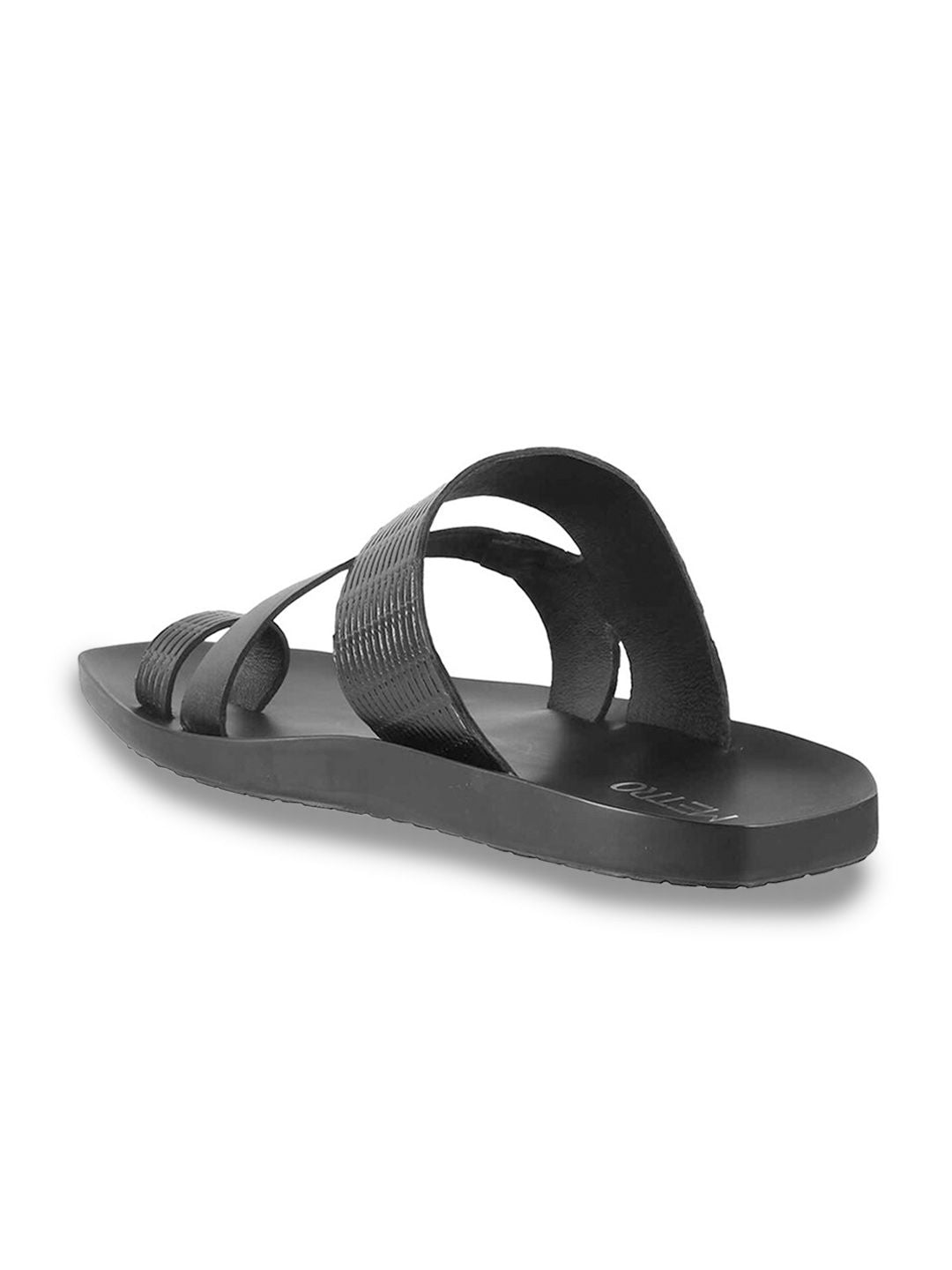 Metro Men Textured Leather Comfort Sandals