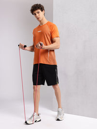HRX by Hrithik Roshan Men Rapid-dry Typography Print Training Shorts