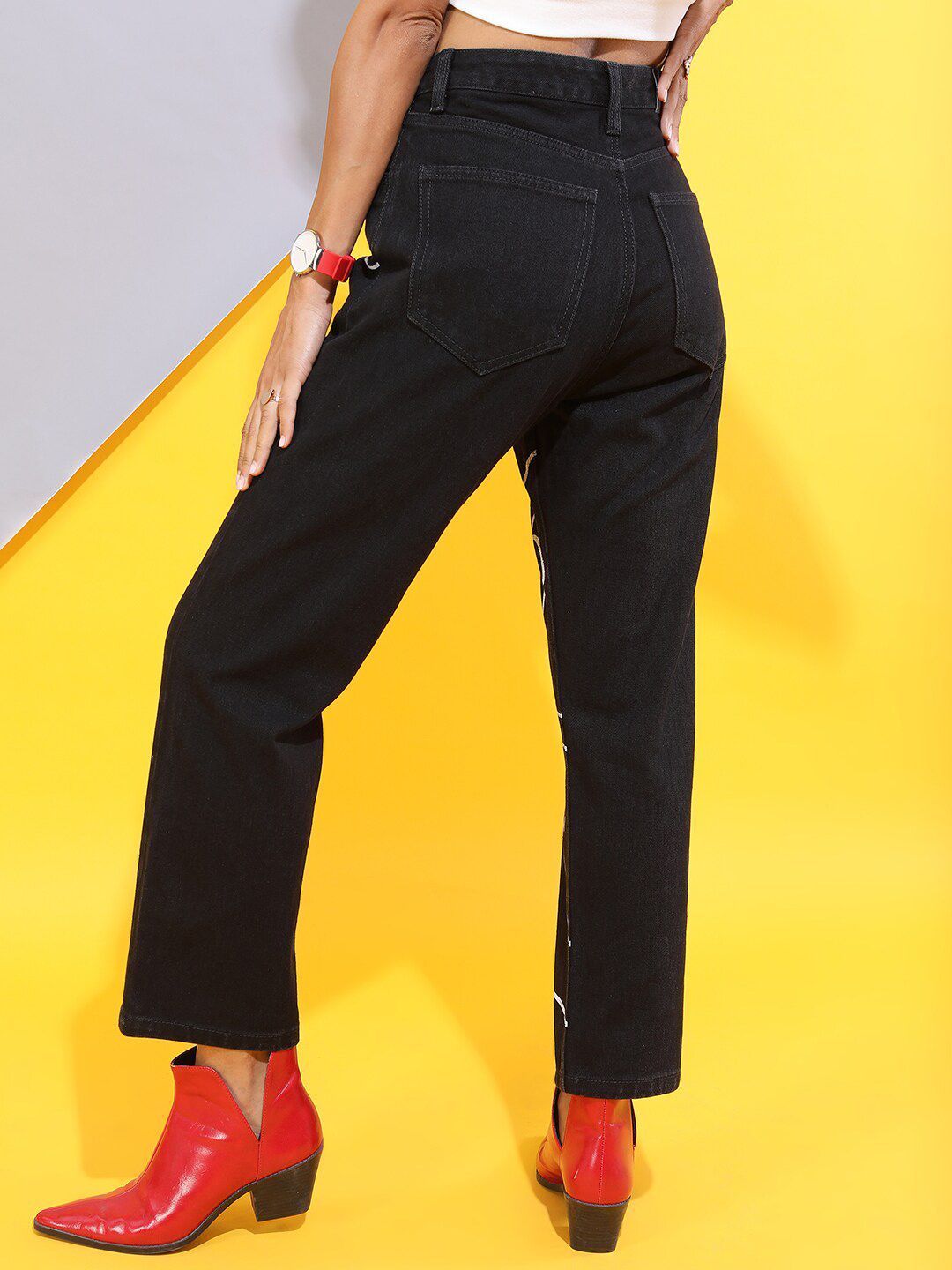 Tokyo Talkies Women Wide Leg Clean Look Jeans