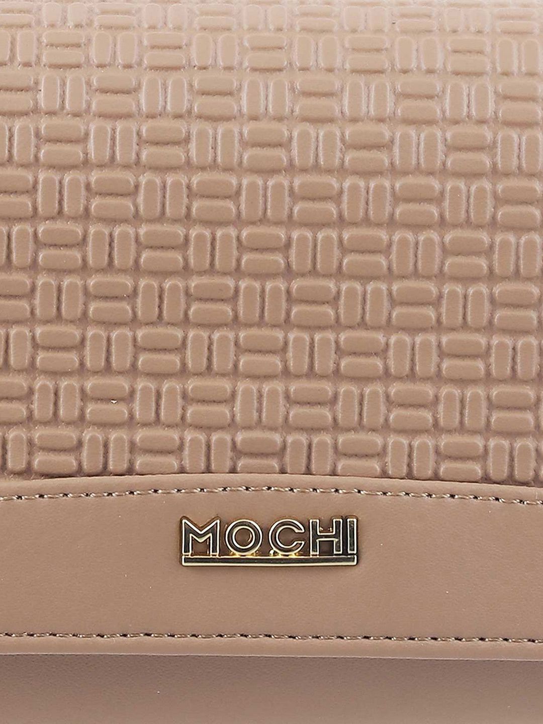 Mochi Beige Textured Wallet