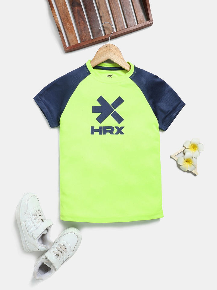 HRX by Hrithik Roshan Boys Brand Logo Printed T-shirt