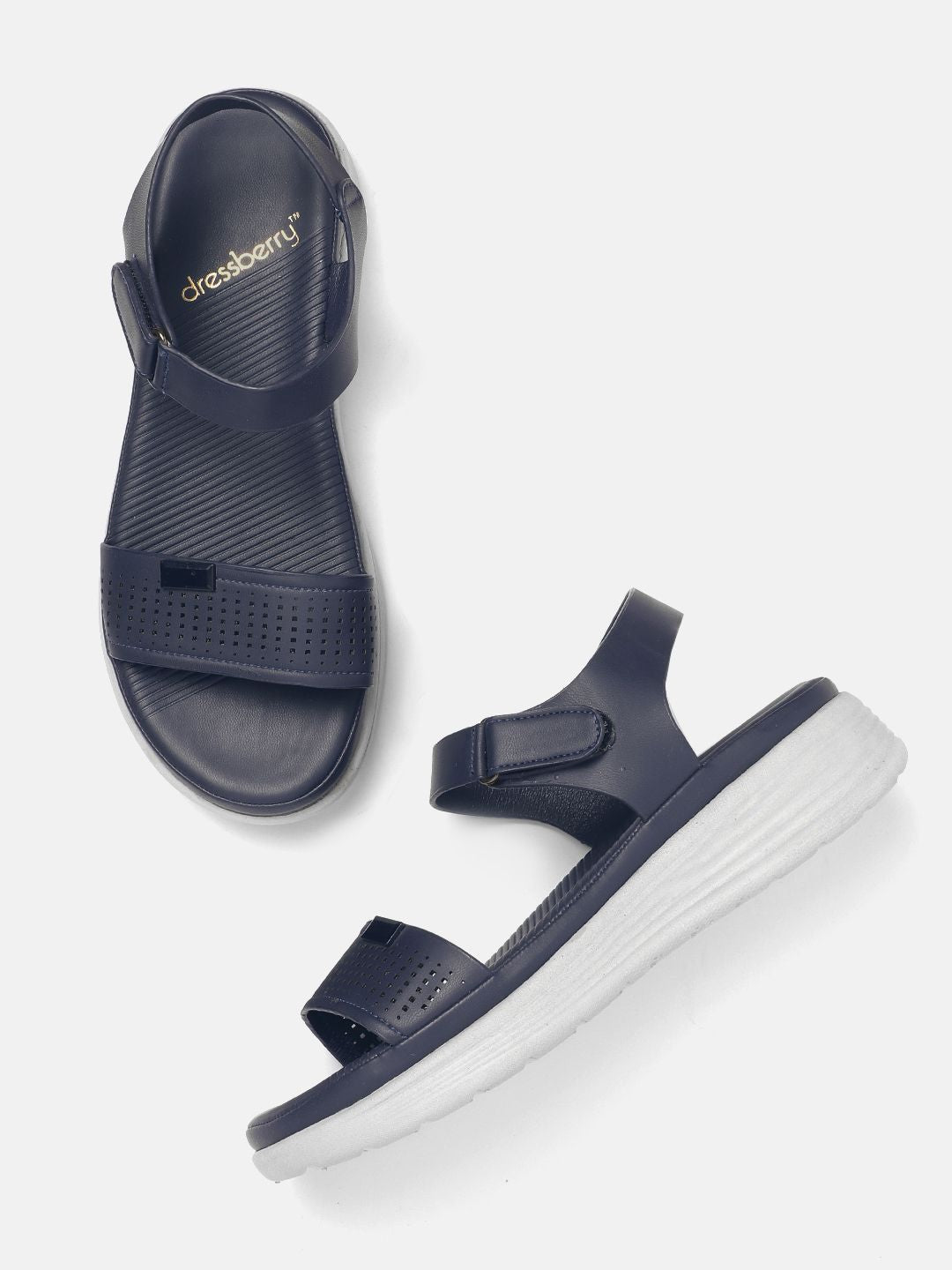 DressBerry Comfort Sandals with Laser Cuts